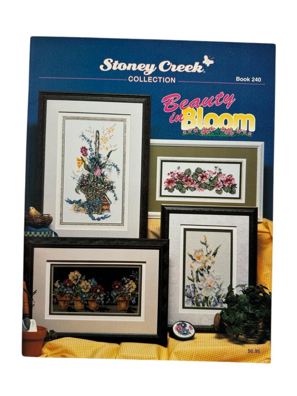 Vintage Beauty In Bloom Cross Stitch Pattern Book STONEY CREEK Flower Plants